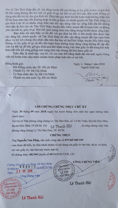 TP Hồ Chí Minh: Bao giờ  lãnh đạo quận 12 giải quyết cho cụ bà vợ Liệt  sĩ?