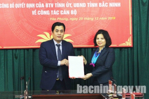 Bắc Ninh: Điều động phê chuẩn một số nhân sự
