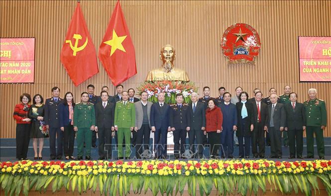 Đồng ch&iacute; Trần Quốc Vượng, Ủy vi&ecirc;n Bộ Ch&iacute;nh trị, Thường trực Ban B&iacute; thư với c&aacute;c đại biểu dự hội nghị. Ảnh: Do&atilde;n Tấn/TTXVN