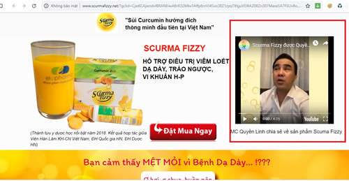 C&ocirc;ng ty dụng nghệ sĩ t&ecirc;n tuổi trong l&agrave;ng giải tr&iacute; Việt như Quyền Linh&hellip; để thổi phồng quảng c&aacute;o sản phẩm Scurma Fizzy