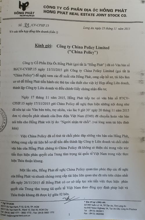   “Vụ tranh chấp Dự án Khu dân cư cao cấp và Trường đua ngựa 500ha ở Long An”: Thấy gì sau 1 năm Bộ Tư pháp tháo gỡ “vướng mắc”?