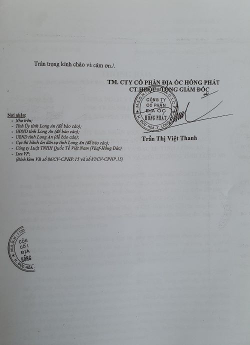   “Vụ tranh chấp Dự án Khu dân cư cao cấp và Trường đua ngựa 500ha ở Long An”: Thấy gì sau 1 năm Bộ Tư pháp tháo gỡ “vướng mắc”?