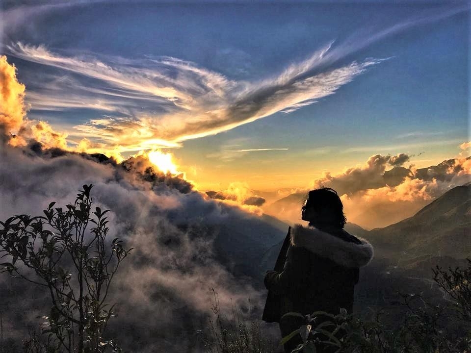 Sải mây mang hình cánh chim trên đèo Ô Quy Hồ