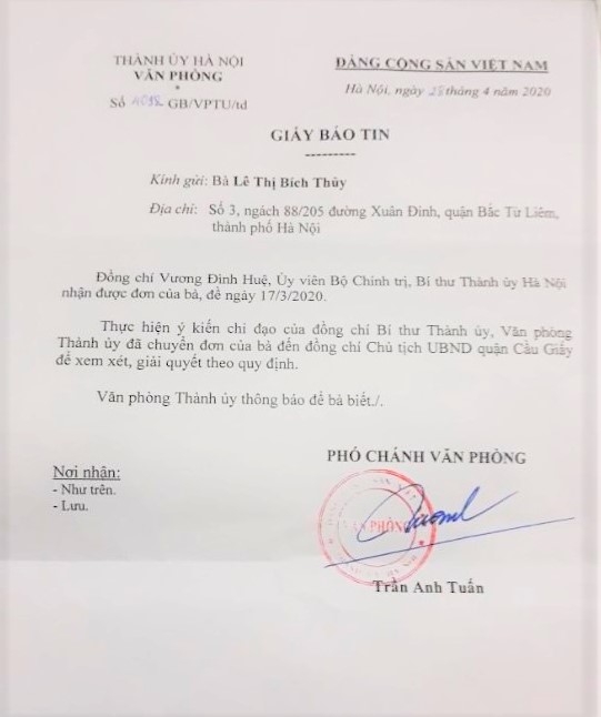 Hà Nội:  Công lí đã trở về sau 10 năm thay mẹ đề nghị giám đốc thẩm vụ án dân sự