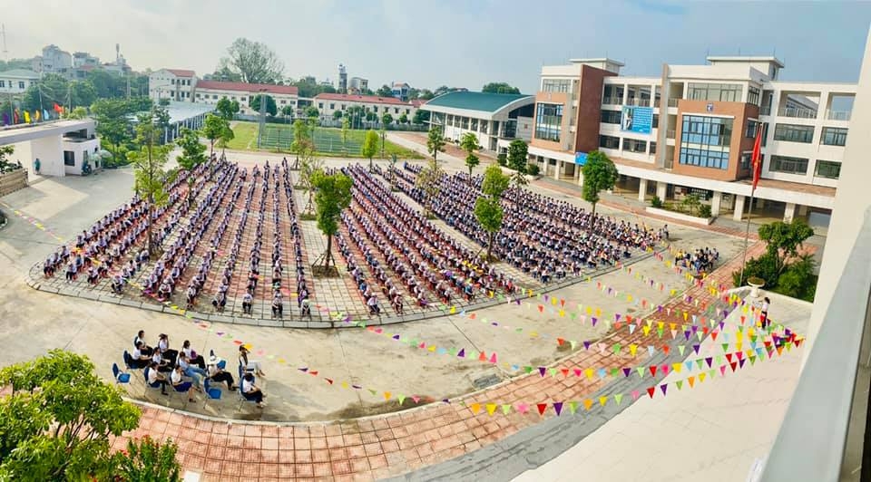 Toàn cảnh trường THCS Dục Tú hôm nay