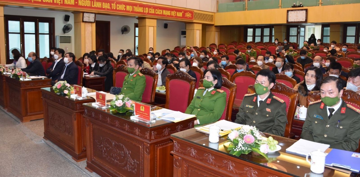 Công an tỉnh Thanh Hóa: Tổ chức hội nghị phối hợp tuyên truyền công tác bảo đảm ANTT tết Nguyên đán Nhâm Dần 2022
