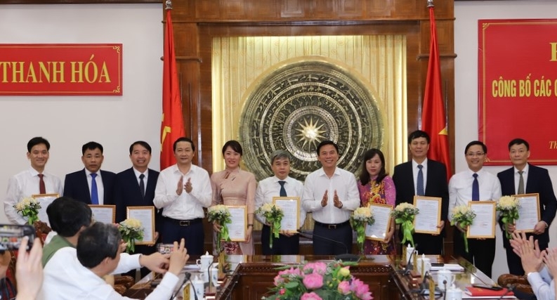 Ban Thường vụ Tỉnh ủy Thanh Hóa công bố quyết định điều động, bổ nhiệm 9 lãnh đạo về công tác cán bộ Ban Thường vụ Tỉnh ủy Thanh Hóa công bố quyết định điều động, bổ nhiệm 9 lãnh đạo về công tác cán bộ