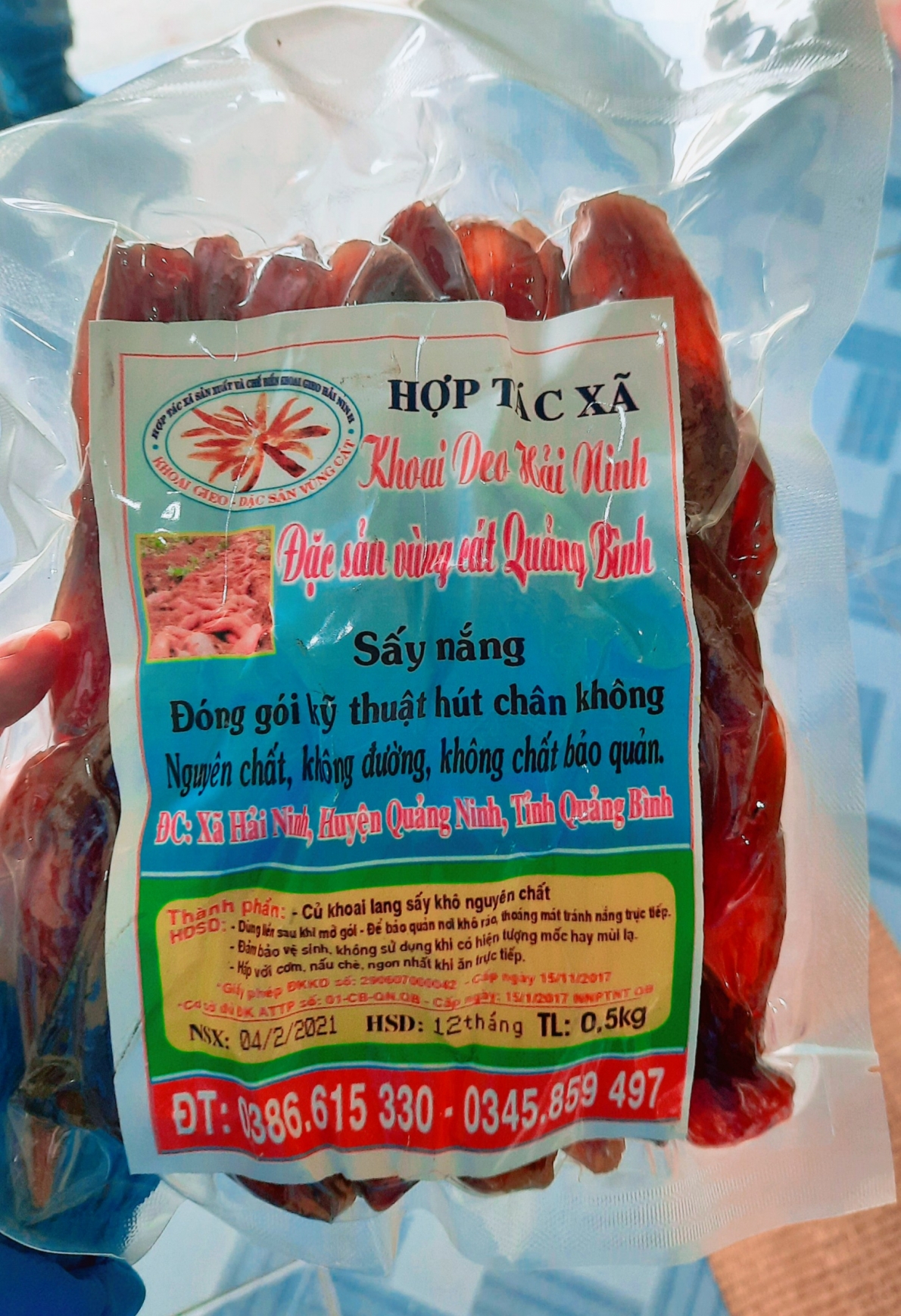 Khoai deo Quảng Bình - nắng gió cũng làm nên đặc sản