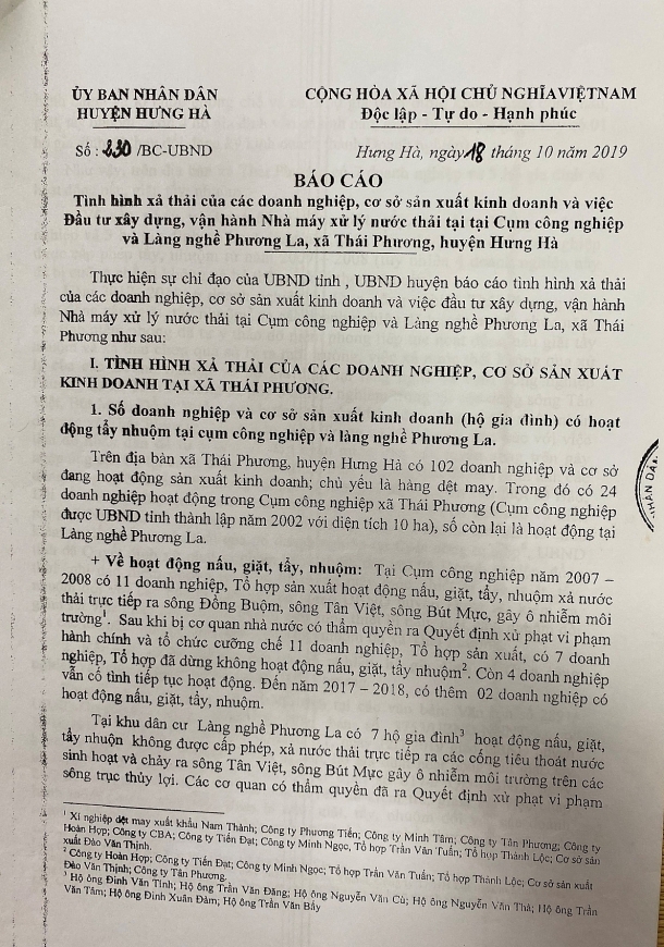 Dự án Nhà máy xử lý nước thải tập trung làng nghề Phương La - Chủ đầu tư có cách giải quyết “lạ”