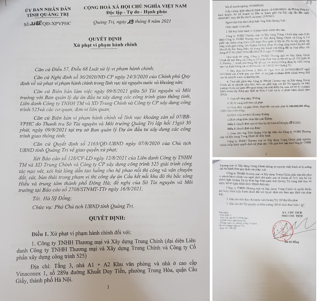 UBND tỉnh vào cuộc  xử phạt nhà thầu 100 triệu đồng