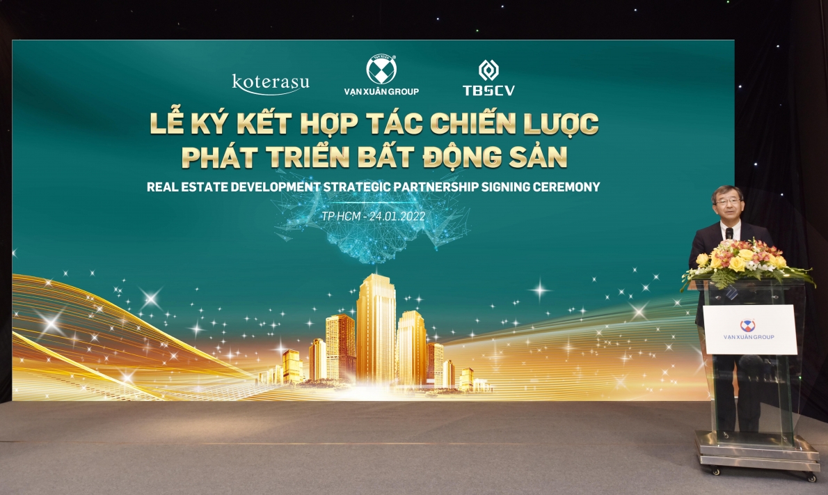Vạn Xuân Group ký kết hợp tác chiến lược phát triển bất động sản với Koterasu và TBS Capital VN