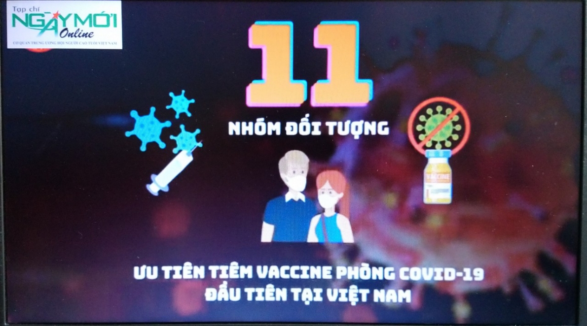 Người cao tuổi sẽ được tiêm vắcxin phòng Covid-19