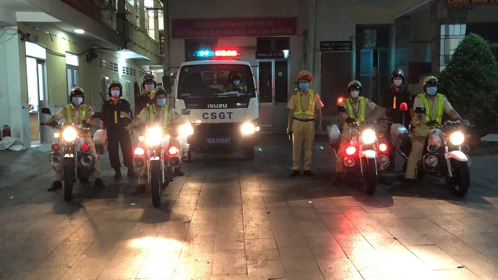 Phòng Cảnh sát giao thông đường bộ, đường sắt TP Hồ Chí Minh đồng loạt ra quân cao điểm bảo đảm bầu cử khóa XV