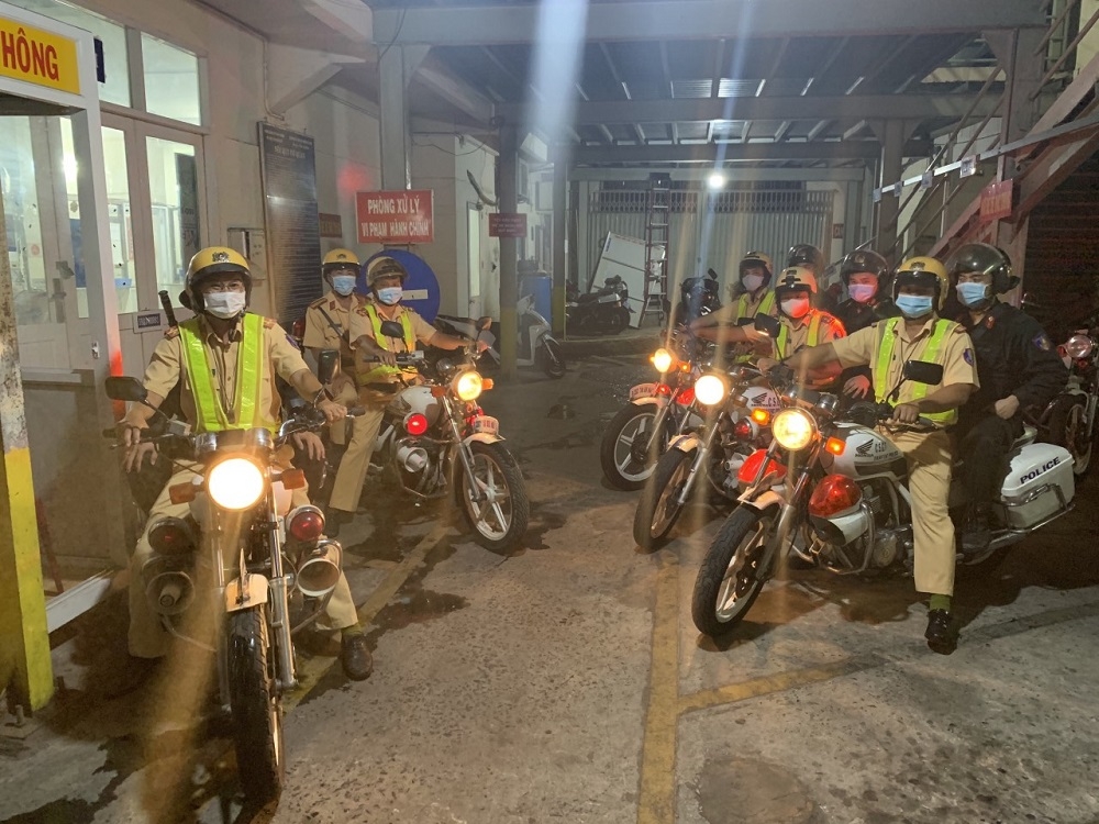 Phòng Cảnh sát giao thông đường bộ, đường sắt TP Hồ Chí Minh đồng loạt ra quân cao điểm bảo đảm bầu cử khóa XV