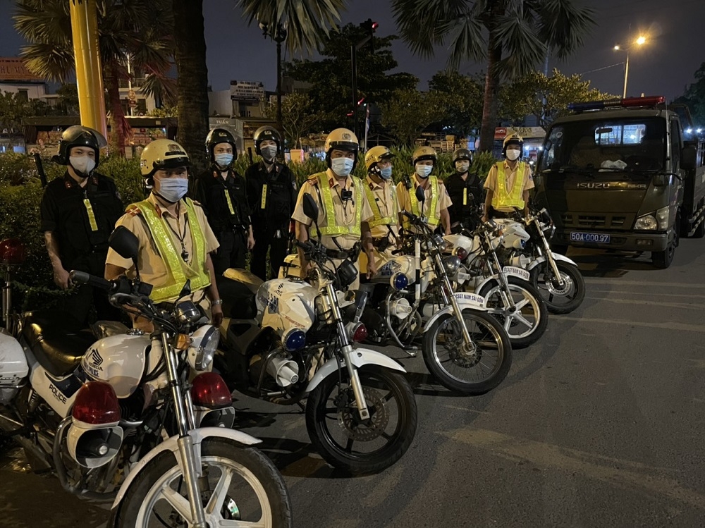 Phòng Cảnh sát giao thông đường bộ, đường sắt TP Hồ Chí Minh đồng loạt ra quân cao điểm bảo đảm bầu cử khóa XV