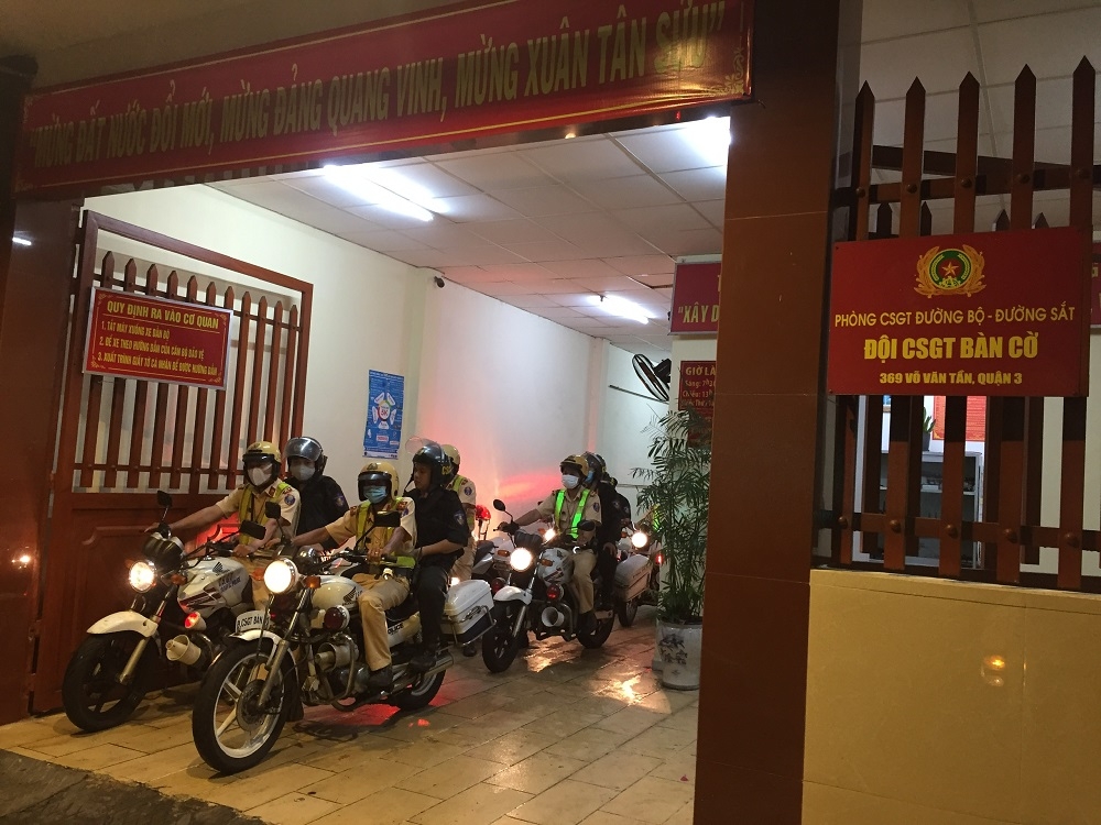 Phòng Cảnh sát giao thông đường bộ, đường sắt TP Hồ Chí Minh đồng loạt ra quân cao điểm bảo đảm bầu cử khóa XV