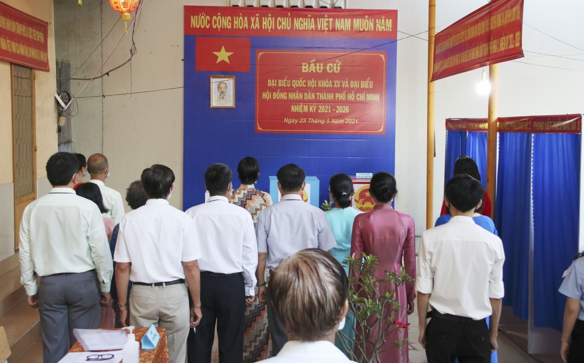 TP Hồ Chí Minh: Cử tri thực hiện quyền và nghĩa vụ bầu cử