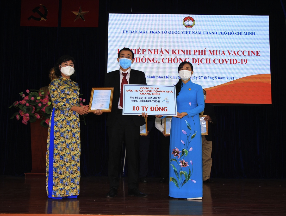 Mặt trận Tổ quốc TP Hồ Chí Minh tiếp nhận hơn 2.077 tỷ đồng mua Vaccine phòng, chống dịch Covid-19