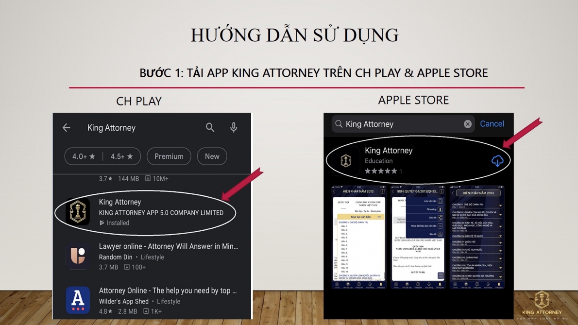 Ứng dụng App King Attorney: Để pháp luật lan toả đến cộng đồng