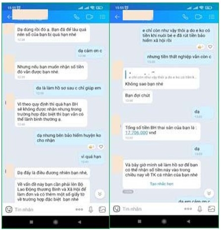 Mạo danh BHXH  để chiếm đoạt tài sản của người dân qua zalo, viber, facebook,...