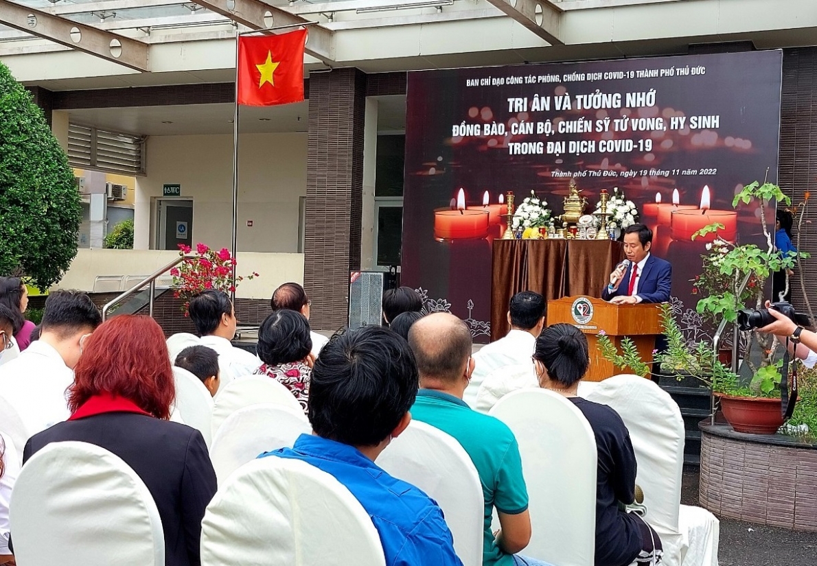 Tổ chức Lễ tưởng niệm đồng bào và cán bộ, chiến sĩ hy sinh, tử vong trong đại dịch Covid-19