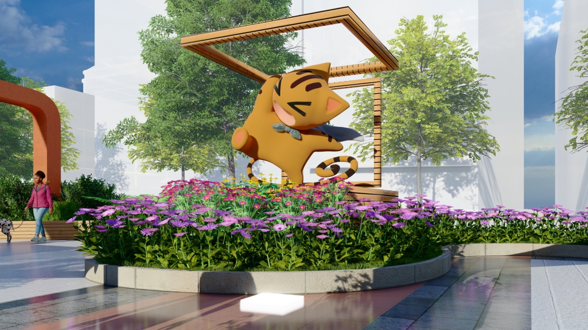 Đường hoa Nguyễn Huệ năm 2023, với chủ đề “TP. Hồ Chí Minh – Xuân an vui, xuân thịnh vượng”