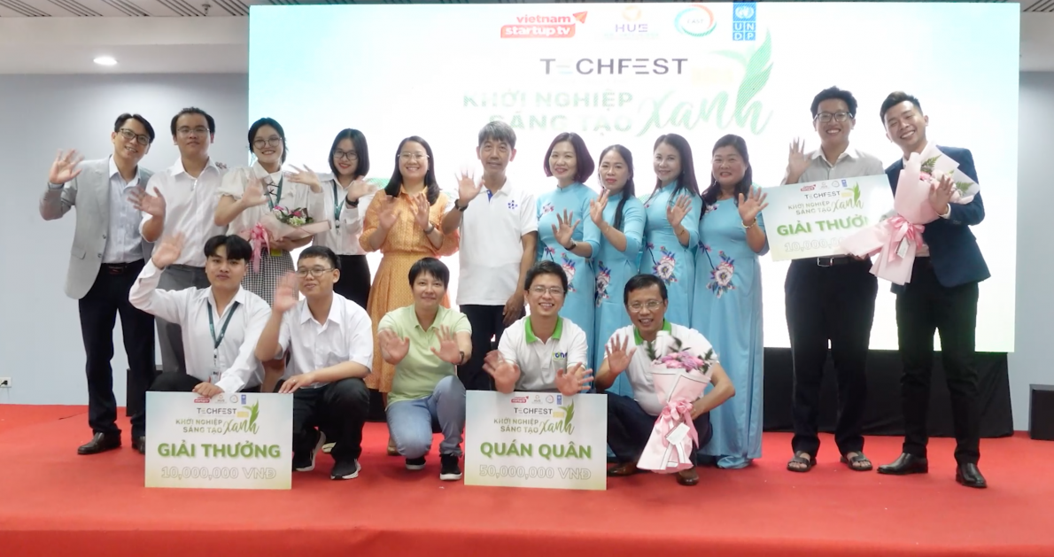 Vinh danh Quán quân Cuộc thi “Tìm kiếm tài năng khởi nghiệp sáng tạo xanh” tại Techfest 2022