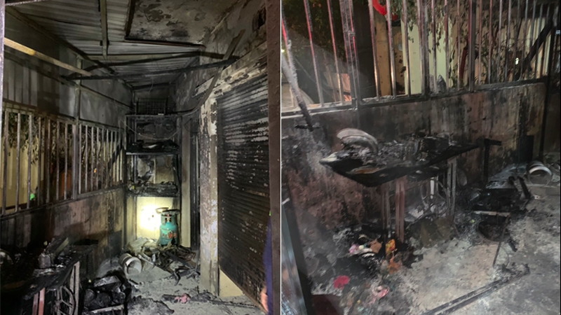 Hướng dẫn 5 người thoát khỏi đám cháy trong đêm ở Hà Nội