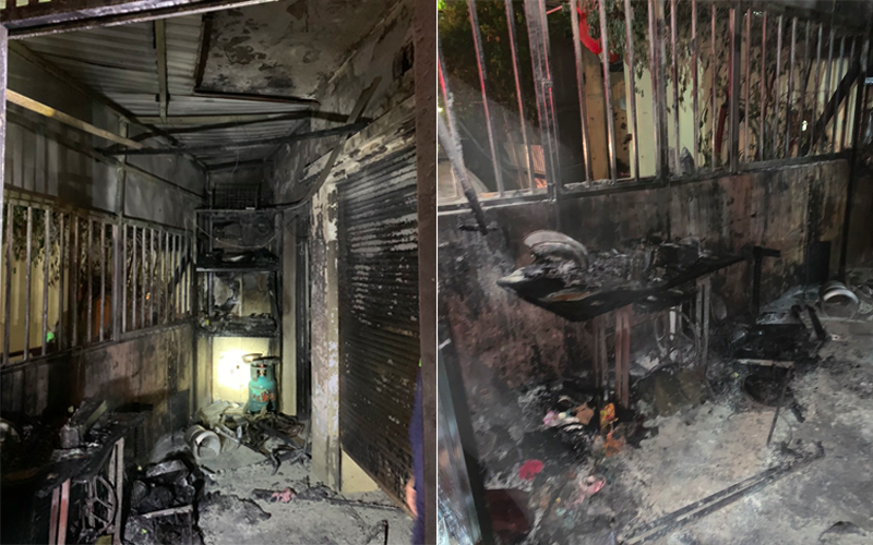 Hướng dẫn 5 người thoát khỏi đám cháy trong đêm ở Hà Nội