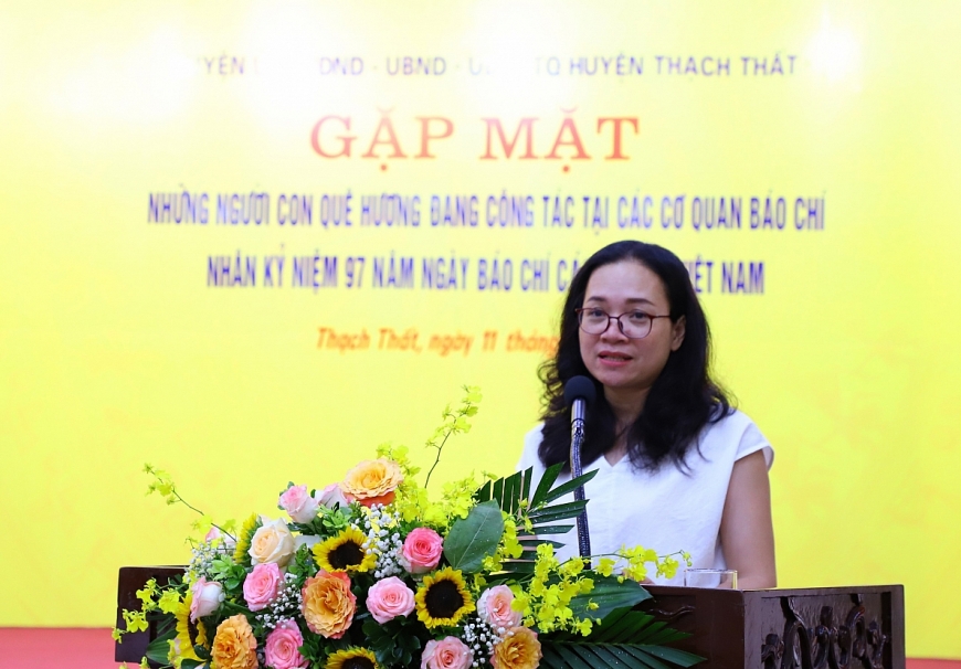 Hà Nội: UBND huyện Thạch Thất gặp mặt người con quê hương công tác trong lĩnh vực báo chí nhân dịp 97 năm ngày Báo chí cách mạng Việt Nam