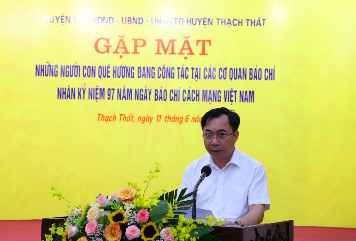 Hà Nội: UBND huyện Thạch Thất gặp mặt người con quê hương công tác trong lĩnh vực báo chí nhân dịp 97 năm ngày Báo chí cách mạng Việt Nam