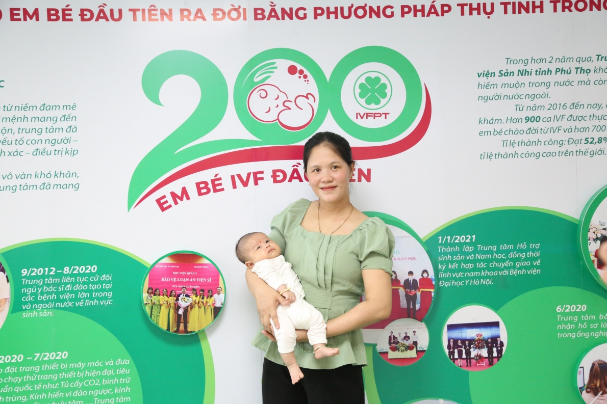 Phú Thọ: Đón em bé thứ 200 ra đời bằng phương pháp thụ tinh trong ống nghiệm (IVF)