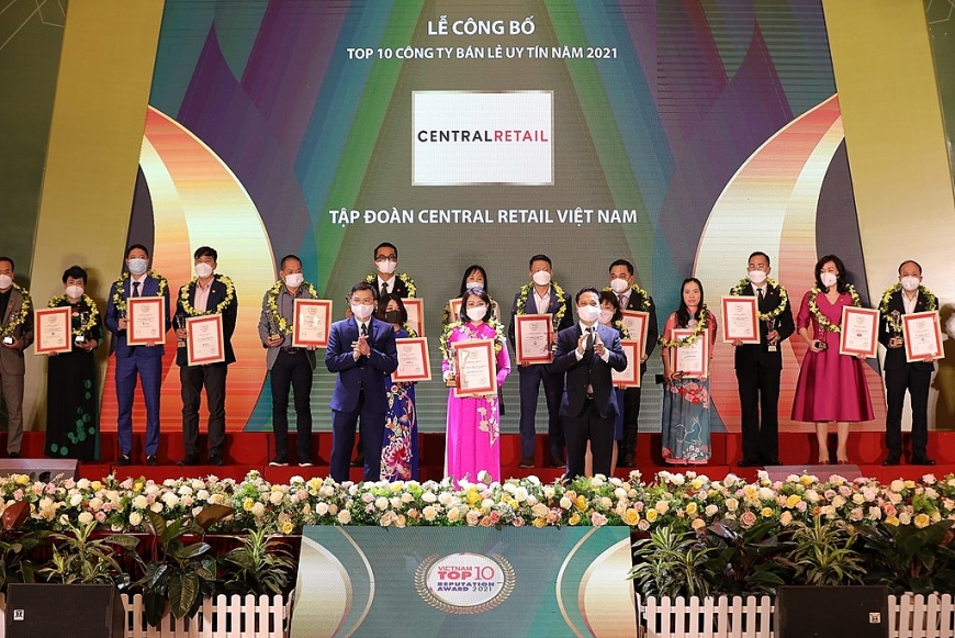 Central Retail dẫn đầu Top 10 công ty bán lẻ uy tín năm 2021