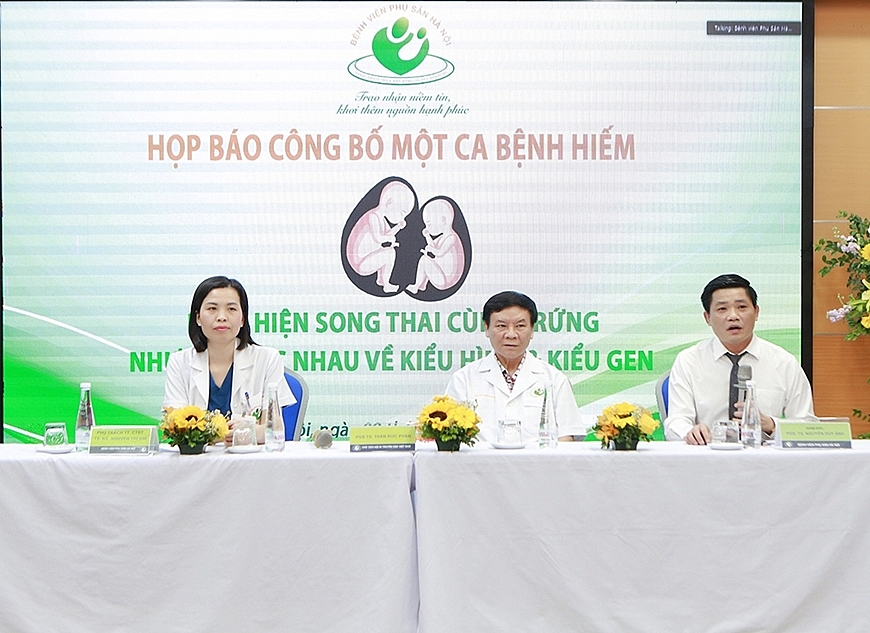 Bệnh viện Phụ sản Hà Nội ghi nhận ca song thai cực hiếm xuất hiện lần đầu tiên tại Việt Nam