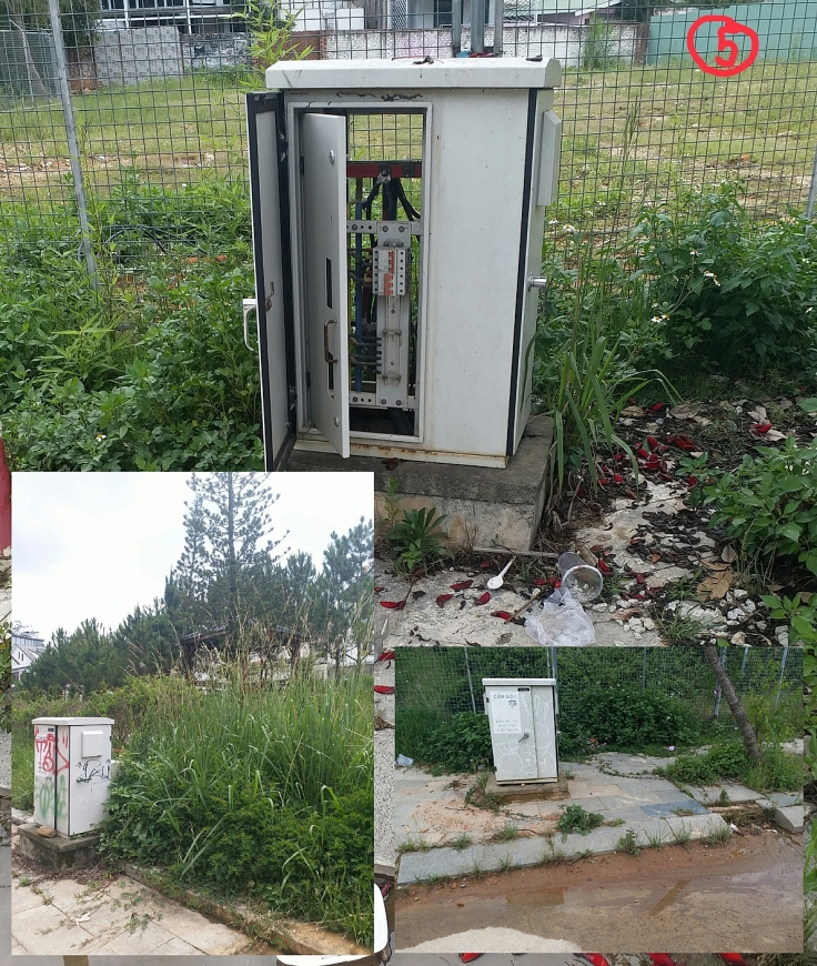 Tủ điện, dẫu in hàng chữ “cấm mở”, song toác hoác hết sức nguy hiểm