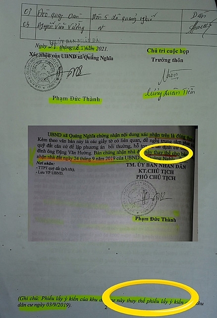 Những dòng chữ “thay thế cho…” chứng tỏ đã có 1 phiên bản trước đó, có nội dung hoàn toàn khác!