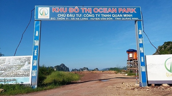 Dự án Ocean Park Vân Đồn do Công ty Quan Minh làm chủ đầu tư bị dừng giao dịch