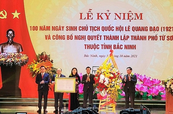 Thị xã Từ Sơn, tỉnh Bắc Ninh trở thành thành phố từ ngày 1/11/2021
