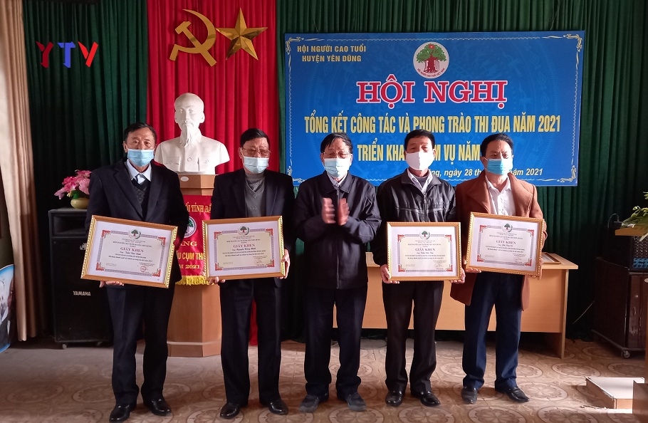 Nhiều NCT huyện Yên Dũng, tỉnh Bắc Giang được Hội NCT tỉnh và huyện khen thưởng