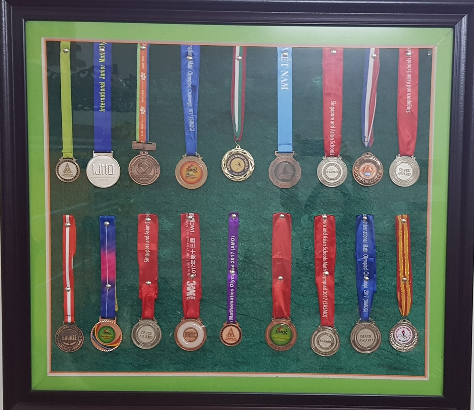 Bộ giải thưởng toán quốc tế và trong nước của Thân Minh Nghĩa