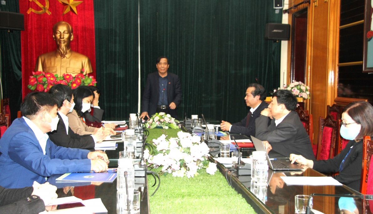 Chủ tịch Nguyễn Thanh Bình phát biểu tại buổi lễ