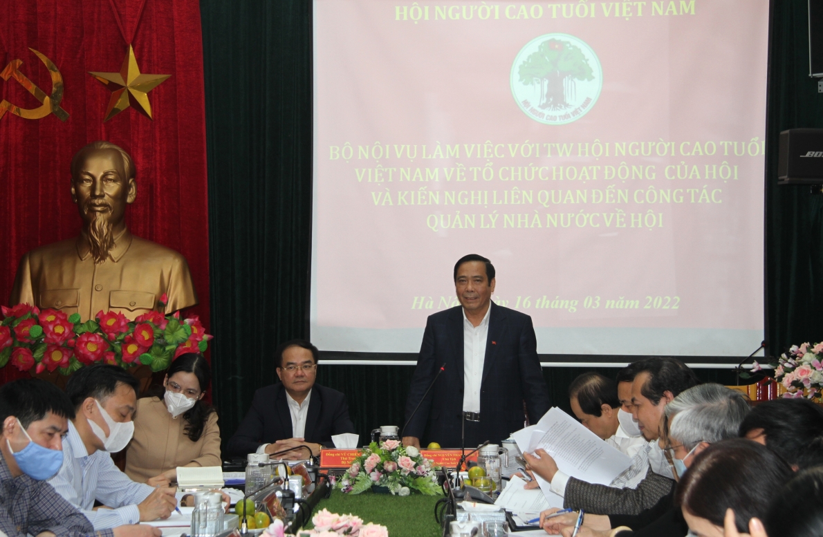 1 Chủ tịch Nguyễn Thanh Bình phát biểu tại buổi làm việc