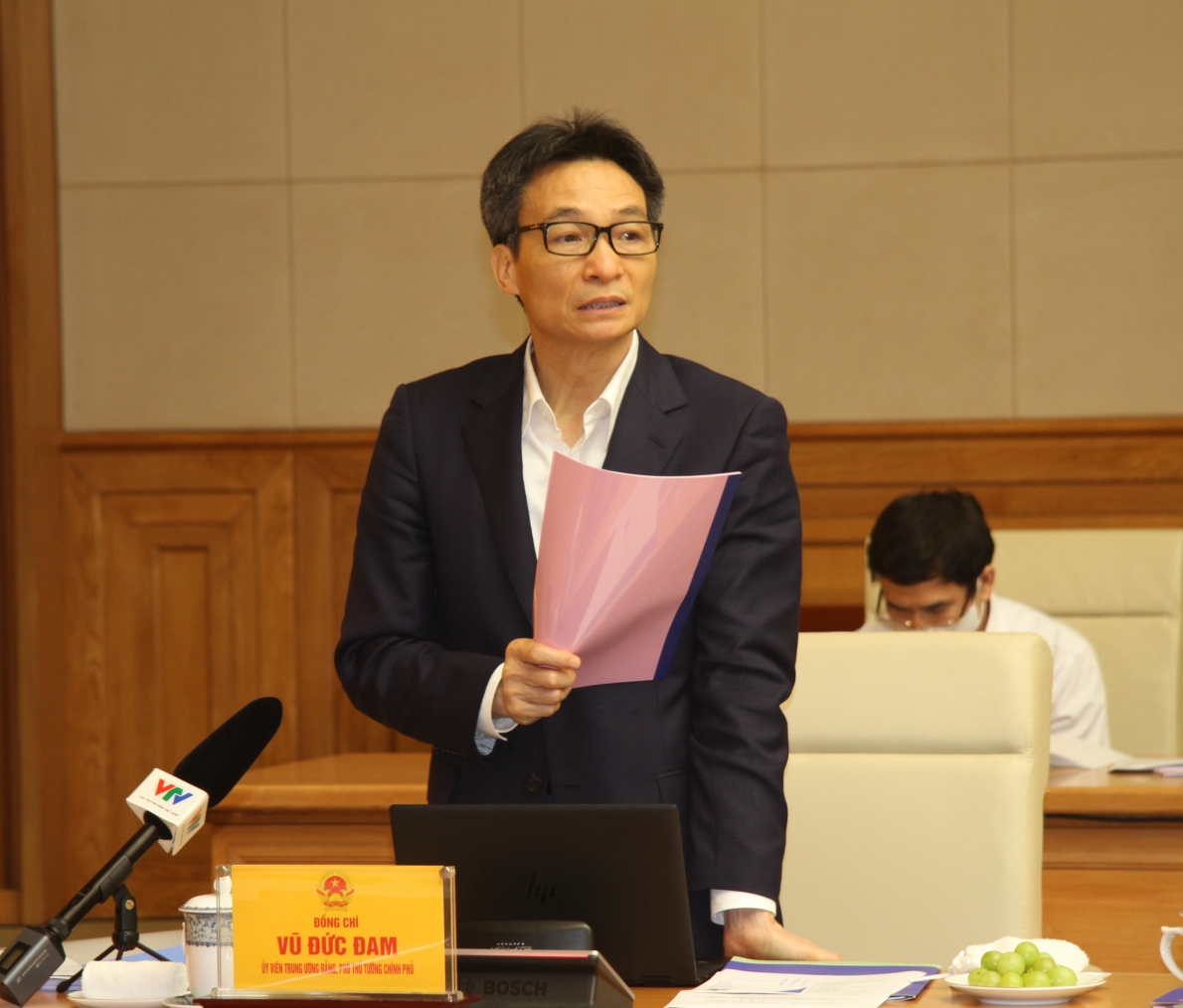 Phó Thủ tướng Vũ Đức Đam phát biểu