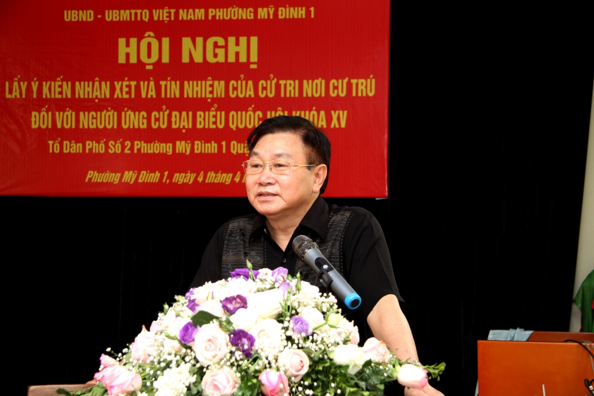 100% cử tri nhất trí giới thiệu ông Trương Xuân Cừ ứng cử đại biểu Quốc hội khóa XV