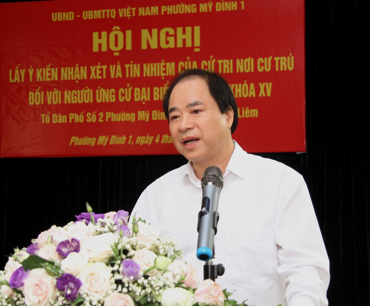 100% cử tri nhất trí giới thiệu ông Trương Xuân Cừ ứng cử đại biểu Quốc hội khóa XV