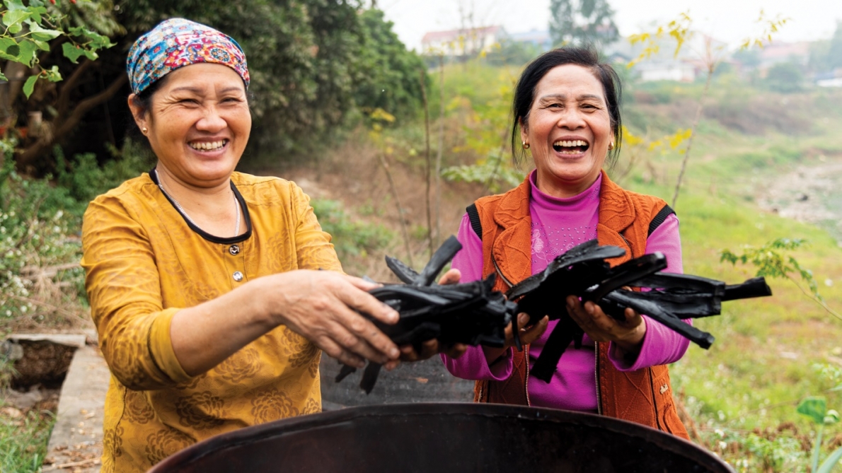 Nụ cười giúp tinh thần thoải mái, sống khỏe, tăng tuổi thọ. Ảnh Thanh Hà