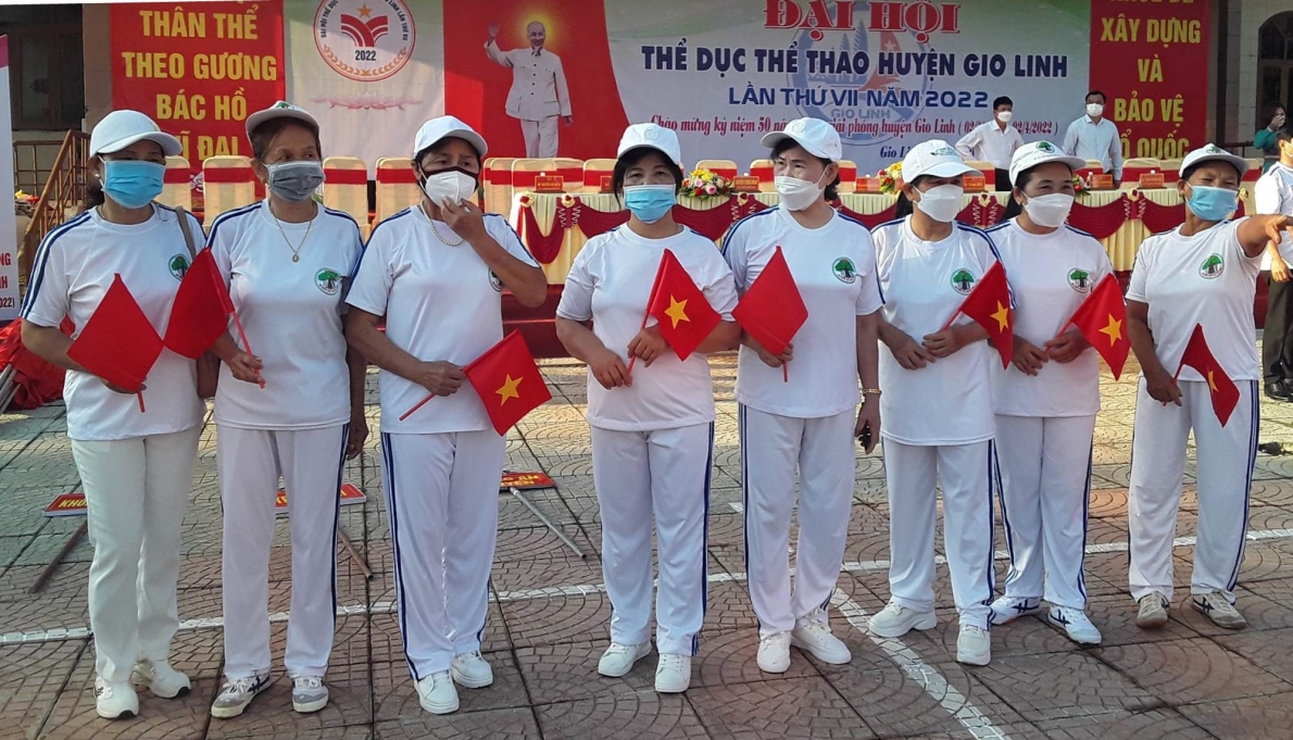 NCT huyện Gio Linh, tỉnh Quảng Trị tham gia Đại hội Thể dục thể thao huyện