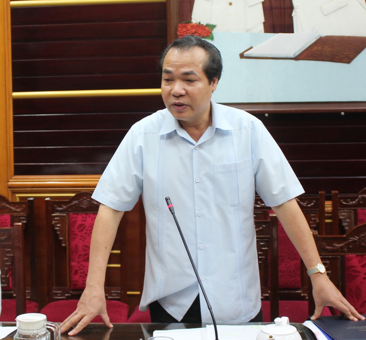 Ông Đoàn Hữu Bảy, Chánh Văn phòng TW Hội phát biểu