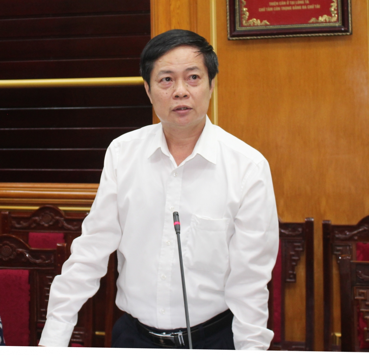 Ông Vũ Dương Châu, Phó Trưởng ban Phát huy vai trò NCT phát biểu 