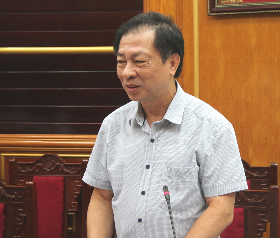 Ông Nguyễn Đức Thắng,Chủ tịch Hội NCT tỉnh Thanh Hóa phát biểu